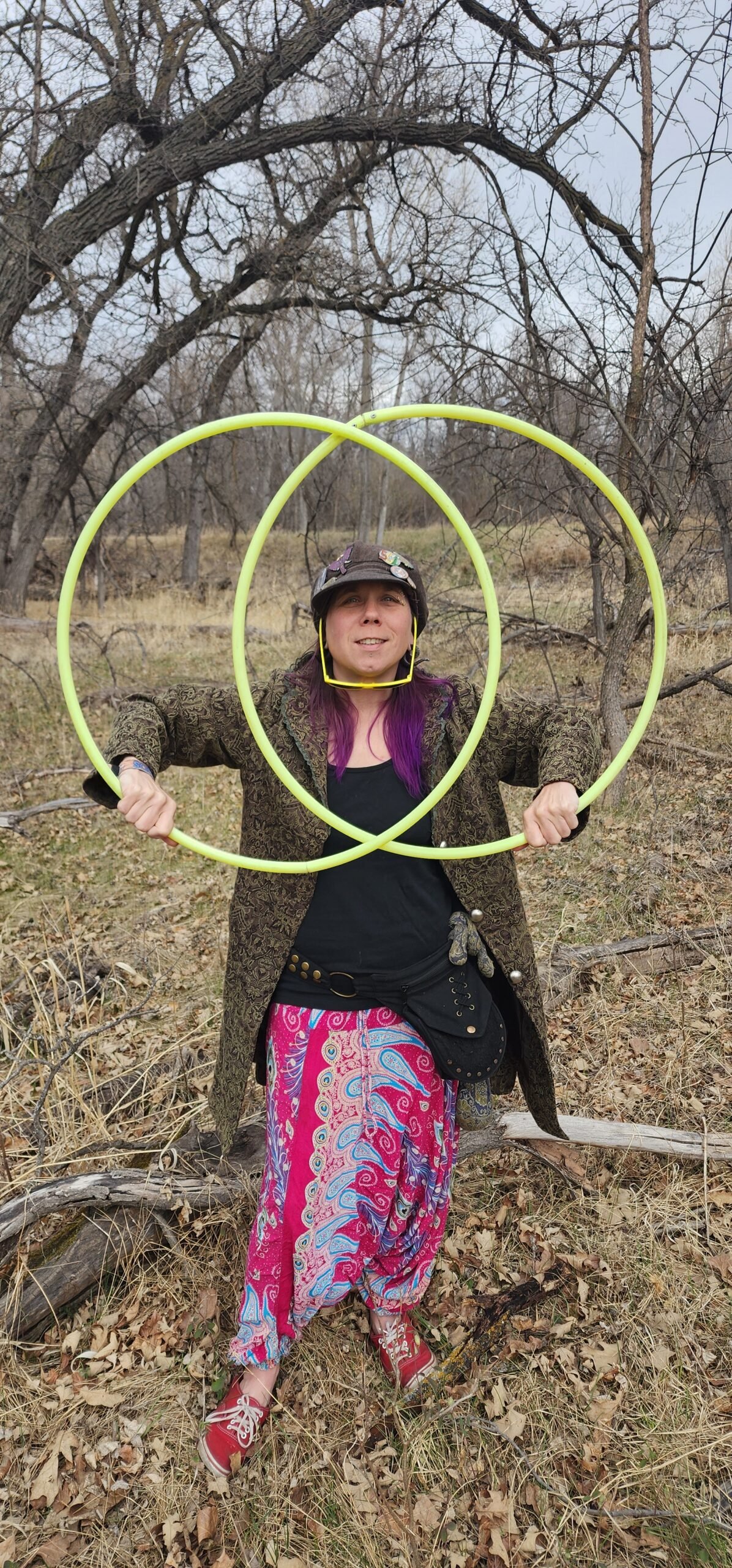 Adult Orange and Purple Hula Hoop